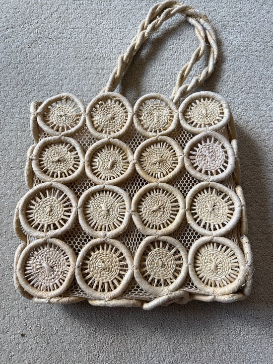 Madewell Handbags - Madewell Natural Woven Circle Tote